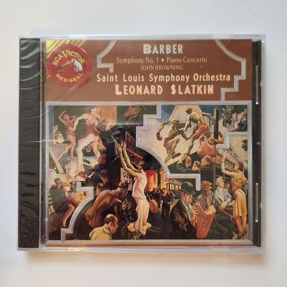 Barber: Symphony No. 1; Piano Concerto Saint Louis Symphone Orchestra Leonard Sl - Picture 1 of 4